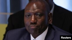 Prezidan Kenya William Ruto pandan yon rankont nan katye jeneral Nasyonzuni nan Nouyok, 18 Sept. 2023. 