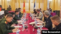 Quang cảnh đối thoại quốc phòng Việt Nam - Pháp lần III tại Paris, ngày 18/12/2023. Photo MOD.GOV.VN