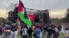 Manifestan o Chili Mande Asistans pou Palestinyen Gaza yo