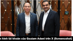 Ông Phạm Nhật Vượng gặp tỷ phú Gautam Adani tại Ahmedabad, bang Gujarat, Ấn Độ