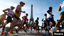 Paris Olimpiyatları'nda erkekler maraton yarışı