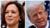 Ảnh phối hợp: Phó Tổng thống Kamala Harris, trái, và Cựu Tổng thống Donald Trump. 