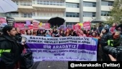 Ankara'da kadınların protestosu