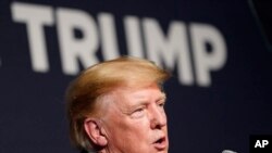 Former President Donald Trump speaks during an event on July 8, 2022, in Las Vegas. A new poll finds that less than half of Republican primary voters would support Trump in 2024.