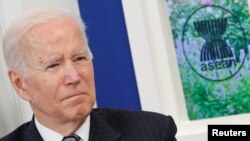 TT Joe Biden họp thượng đỉnh trực tuyến với lãnh đạo ASEAN hồi 2021. 