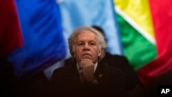 Foto Achiv: Sekrete Jeneral Oganizasyon Eta Ameriken yo Luis Almagro nan Pewou, 5 Oktob, 2022. 