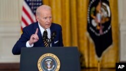 19 Ocak 2022 - Başkan Joe Biden görevdeki ilk yılını bir basın konferansında değerlendirdi