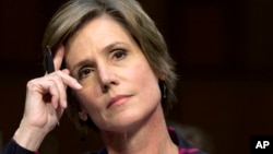 Quyền Bộ trưởng Tư pháp liên bang Sally Yates.