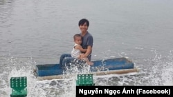 Nông dân nuôi tôm Nguyễn Ngọc Ánh