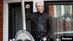 Ông Julian Assange, sáng lập viên của WikiLeaks, tại ĐSQ Ecuador