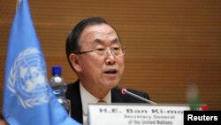 Tổng thư ký Liên hiệp quốc Ban Ki-moon kêu gọi hiệp định về võ khí bao gồm cả khoản đạn dược