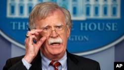 Cố vấn An ninh Quốc gia của Nhà Trắng, ông John Bolton.