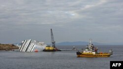 Tàu Costa Concordia bị lâm nạn gần đảo Giglio của Italy