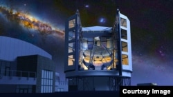 Bức vẽ hình ảnh hoàn thiện của kính viễn vọng Giant Magelan (Ảnh: Giant Magellan Telescope–GMTO Corporation).