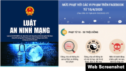 Bìa sách Luật An ninh mạng của NXB Hồng Đức và đồ họa Nghị định 15/2020/NĐ-CP của trang Luật Việt Nam.