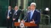 Ngoại trưởng John Kerry, đang ở Vienna, Áo để tham dự các cuộc đàm phán hạt nhân Iran, phát biểu về thông báo của Tổng thống Obama rằng Mỹ và Cuba đồng ý mở lại đại sứ quán tại thủ đô của hai nước, 1/7/2015.