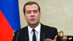 Thủ tướng Nga Dmitry Medvedev.