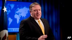 Ngoại trưởng Mỹ Mike Pompeo họp báo hôm 1/2/2019