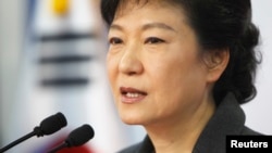 Tổng thống Nam Triều Tiên Park Geun-hye.