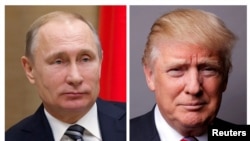 Tư liệu: TT Nga Vladimir Putin (trái) và TT Mỹ Donald Trump (phải)