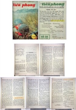 Bìa báo Tiền Phong số 38 (18.12.1968), với năm trang báo có bài viết đầu tiên của tác giả Phạm Liêu về trường hợp hy sinh của Y sĩ Trung úy Nghiêm Sỹ Tuấn, Y sĩ Tiểu đoàn 6 Nhảy Dù trên chiến trường Khe Sanh. [sưu tập của Trần Hoài Thư, thư viện Cornell 2021]