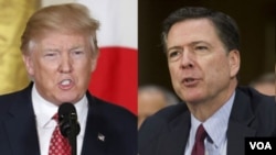 Tổng thống Trump và cựu Giám đốc FBI Comey