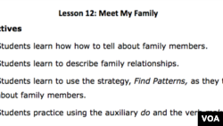 Lesson Plan - Lesson 12 - Meet My Family