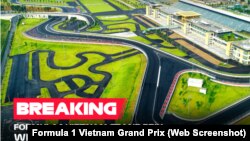 Ban tổ chức giải đua Công thứ 1 Vietnam Grand Prix thông báo huỷ bỏ giải đấu mà Việt Nam đặt nhiều kỳ vọng để quảng bá hình ảnh đất nước ra thế giới vì đại dịch COVID-19. (Ảnh: Formula 1 Vietnam Grand Prix)