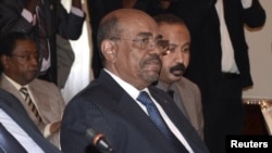 Tổng thống Sudan Omar al-Bashir tại cuộc họp thượng đỉnh với lãnh đạo Nam Sudan ở Addis Ababa, 5/1/2013