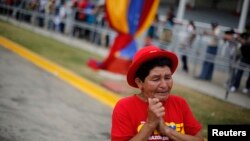 Một người ủng hộ cố Tổng thống Venezuela Hugo Chavez.