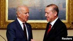 Joe Biden 2014 yılında başkan yardımcısı olarak yaptığı Türkiye ziyaretinde. 