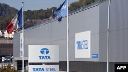 Một nhà máy của công ty đa quốc Tata Steel của Ấn Ðộ trong thị trấn Hayange ở đông bắc nước Pháp khánh thành hôm 29/9/11