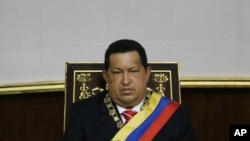 Tổng thống Hugo Chavez dự Lễ Ðộc lập tại Quốc hội ở Caracas, Venezuela, 5/7/2012