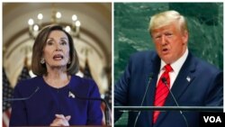 Chủ tịch Hạ viện Nancy Pelosi và Tổng thống Donald Trump.