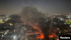 Social media footage shows deadly fire in Johannesburg