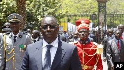 Tân Tổng thống Senegal Macky Sall sau khi nhậm chức ở Dakar, ngày 2/4/2012