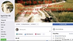 Một trang Facebook trong chiến dịch nhằm thoá mạ ông Haeberle và ông Đức. (Ảnh chụp màn hình Facebook Người Sơn Mỹ do Ronald Haeberle cung cấp)