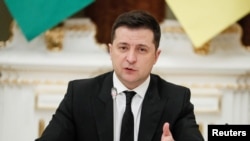 Tổng thống Ukraine Volodymyr Zelenskiy.