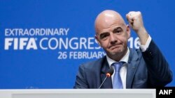 Tân chủ tịch FIFA Gianni Infantino.