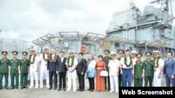 Tàu sân bay USS Theodore Roosevelt trong chuyến thăm kéo dài 5 ngày đến Việt Nam vào đầu tháng 3/2020. Photo: US Embassy Hanoi.