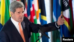 Ngoại trưởng Mỹ John Kerry phát biểu về chính sách của Hoa Kỳ ở châu Phi, Addis Ababa, 3/5/2014