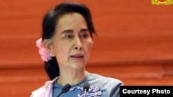 Nhà lãnh đạo Myanmar Aung San Suu Kyi.