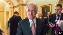 Chủ tịch Thượng viện Ủy ban Đối ngoại Bob Corker ở điện Capitol, Washington, ngày 08 tháng 3 năm 2016.