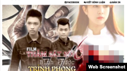 Poster của phim ngắn 'Vụ thảm sát số 6' trên báo Việt Nam.