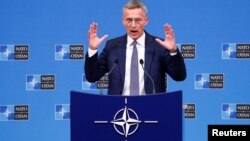 Tổng Thư ký NATO Jens Stoltenberg (ảnh tư liệu, 4/10/2018)