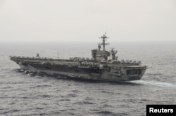 Hàng không mẫu hạm USS Theodore Roosevelt của Hoa Kỳ ở Biển Đông (Ảnh: Hải quân Mỹ)