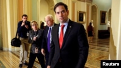 Thương nghị sỹ Marco Rubio, thành viên đảng Cộng hòa đại diện tiểu bang Florida, là một trong 2 người đưa ra dự luật trừng phạt Trung Quốc vì các hành vi phạm pháp trên biển Đông và biển Hoa Đông.