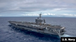 Hàng không mẫu hạm Mỹ USS Carl Vinson.