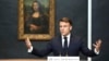 Fransa Cumhurbaşkanı Macron, Leonardo da Vinci’ye ait dünyaca ünlü "Mona Lisa" tablosunun önünde basın toplantısı düzenledi.