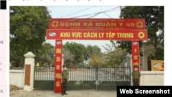 Ảnh minh họa: Khu cách ly tập trung thuộc Quân y 40, tỉnh Điện Biên. Photo Báo tin tức via TTXVN (Web Screenshot)